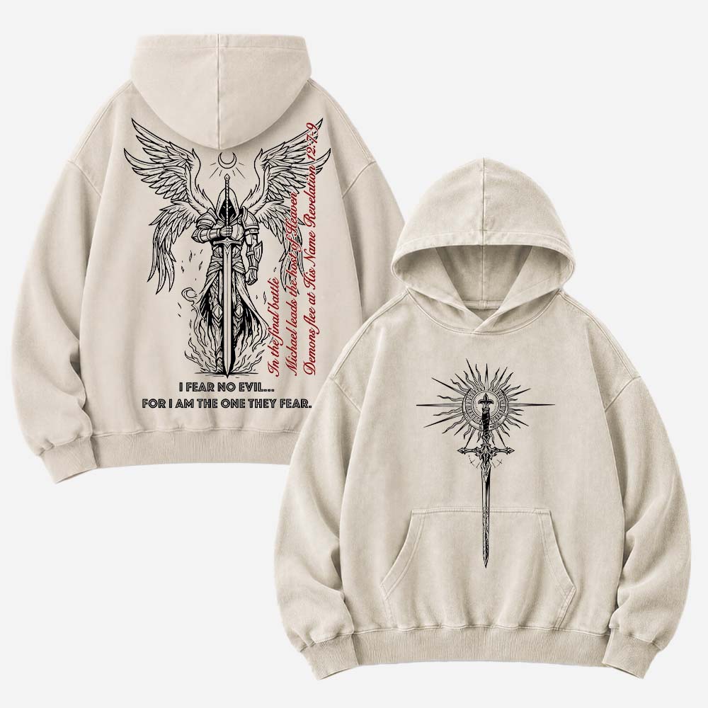 Fearless Sword Vintage Washed Hoodie