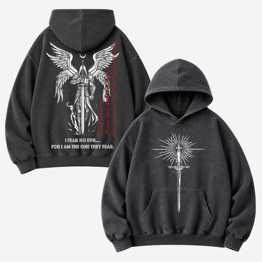 Fearless Sword Vintage Washed Hoodie