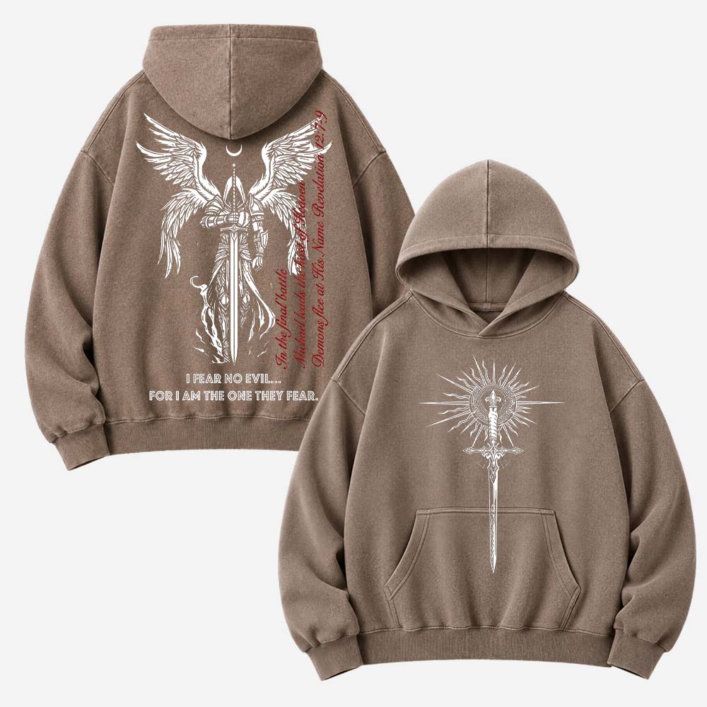 Fearless Sword Vintage Washed Hoodie