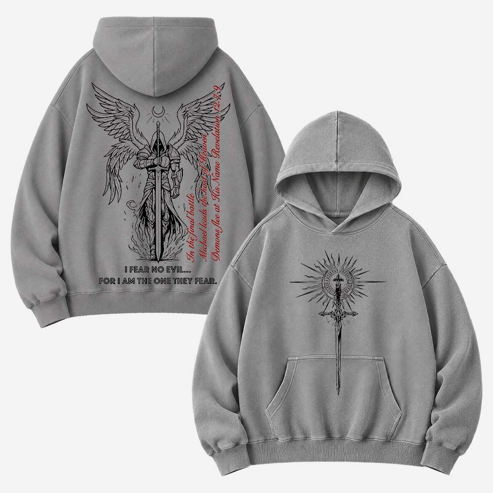 Fearless Sword Vintage Washed Hoodie