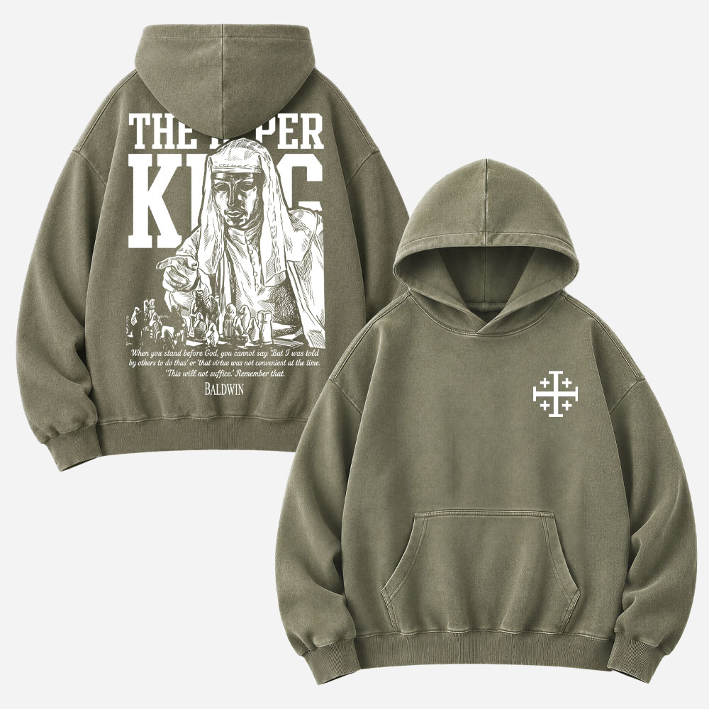 Masked King Vintage Washed Hoodie