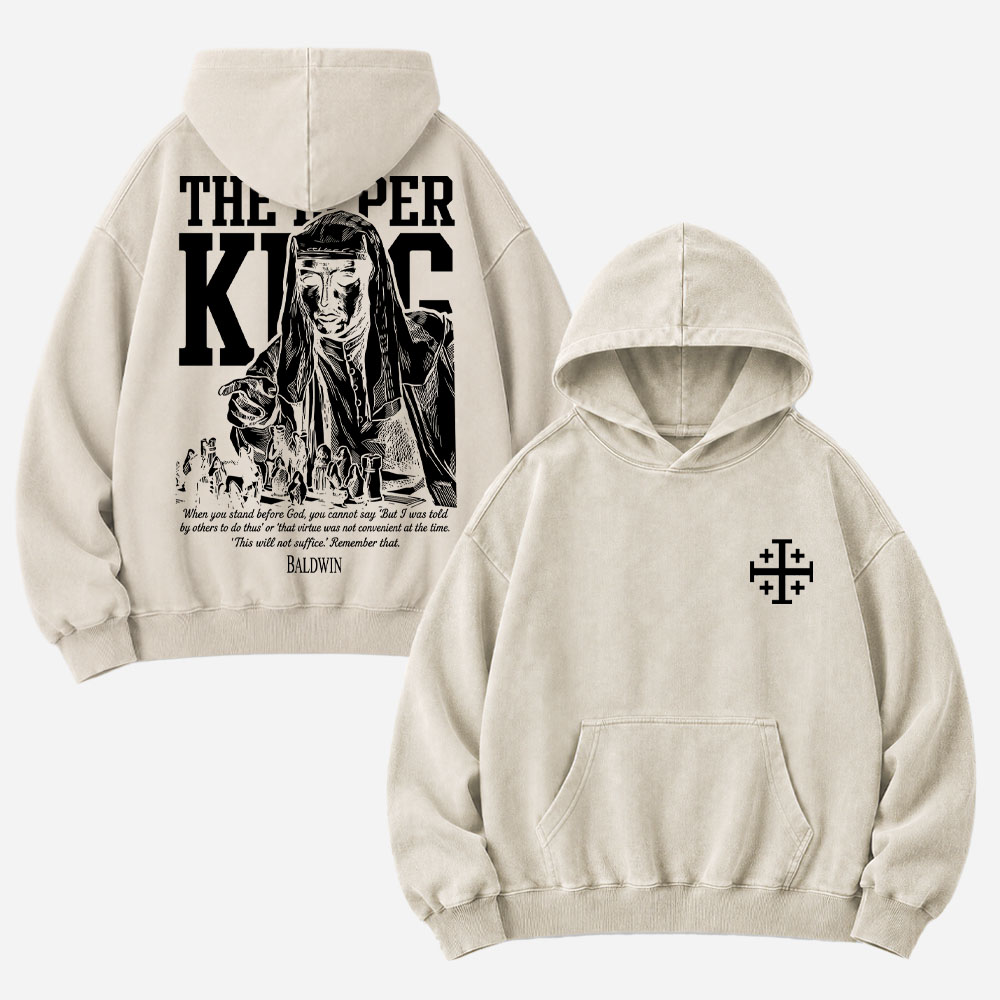 Masked King Vintage Washed Hoodie