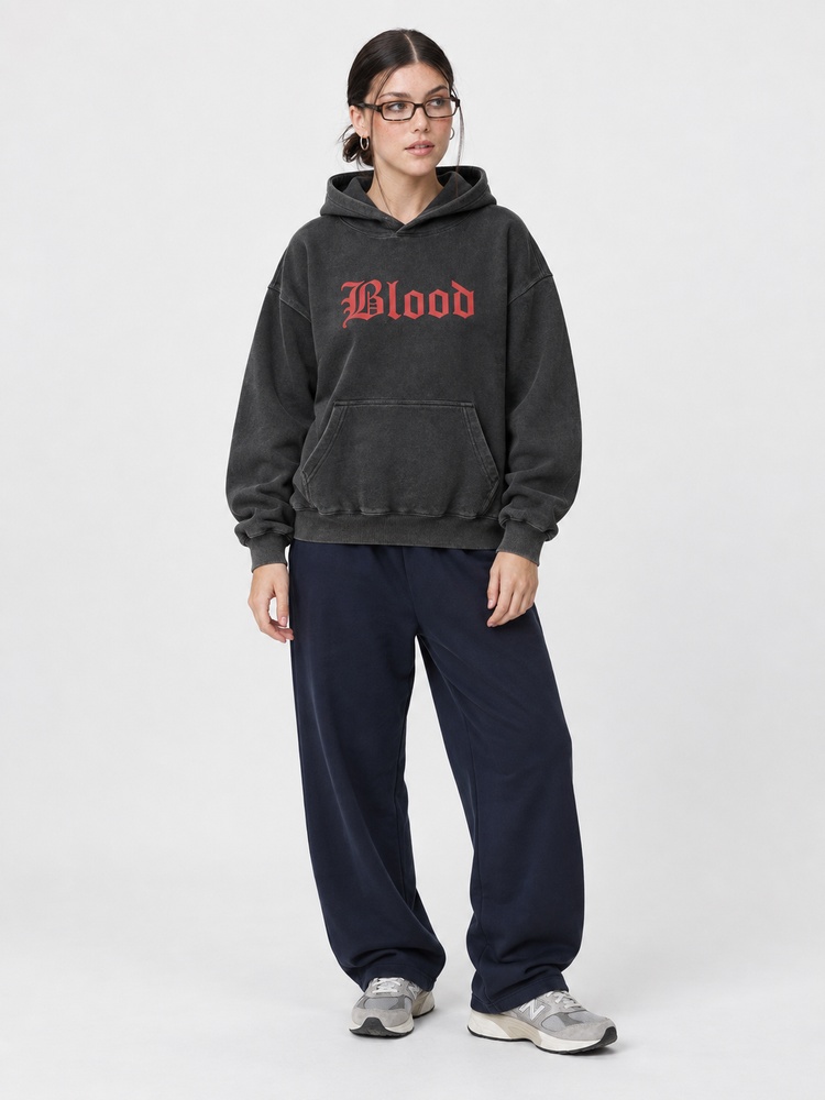 By The Blood Vintage Washed Hoodie