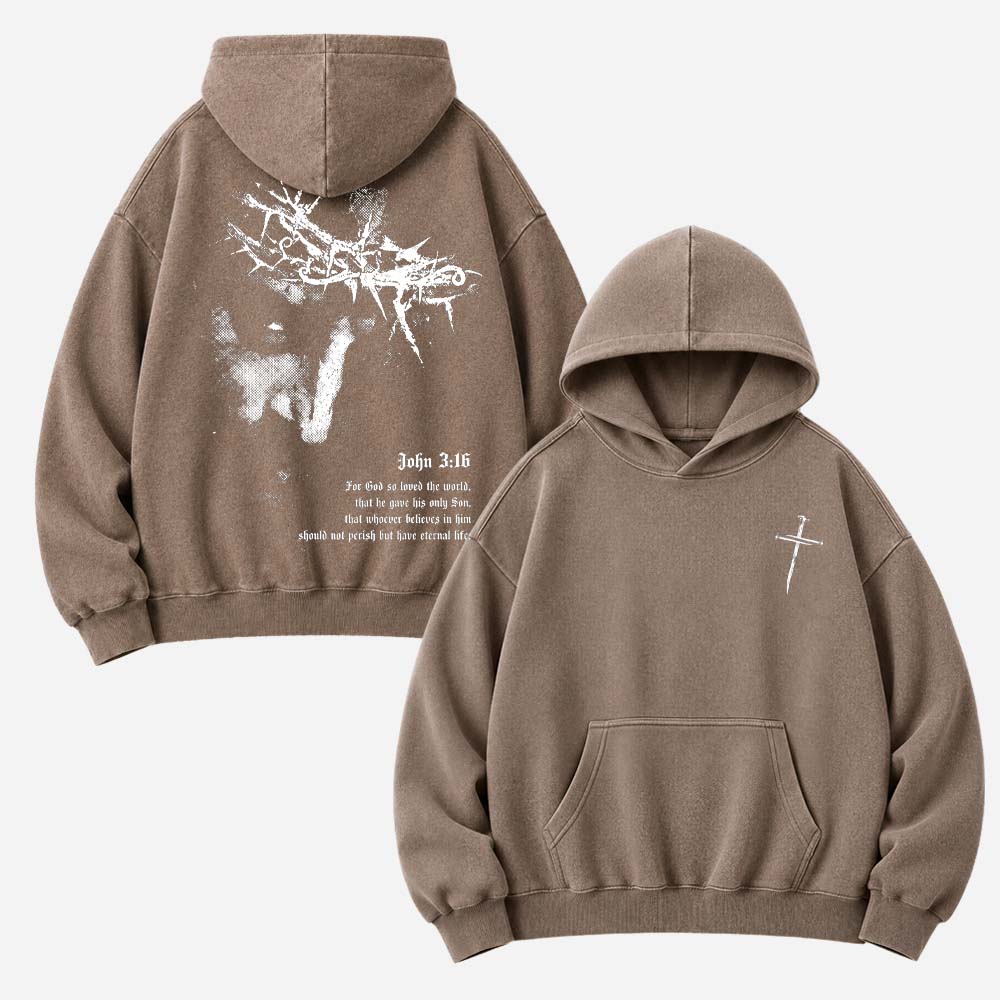 Wounded Crown Vintage Washed Hoodie