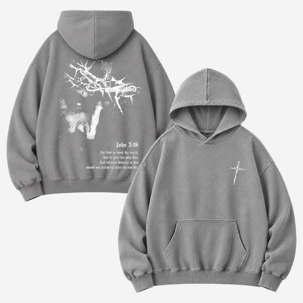 Wounded Crown Vintage Washed Hoodie