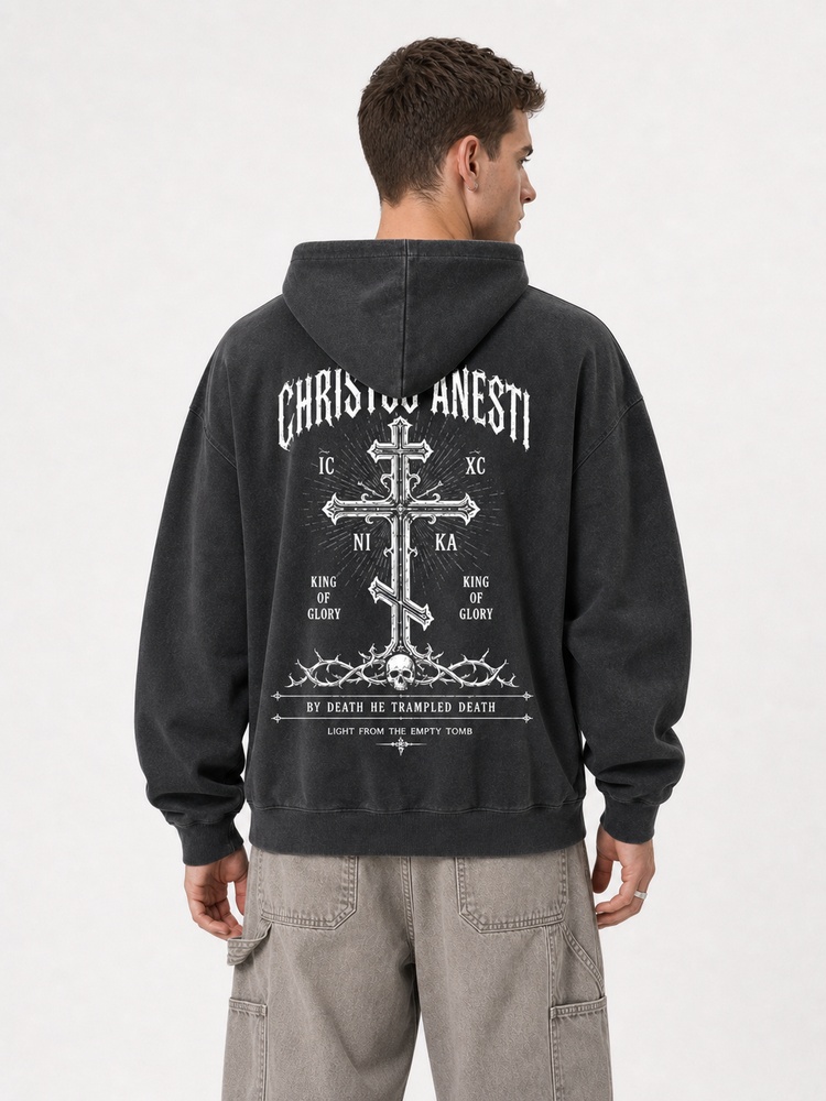 Victory Emblem Vintage Washed Hoodie