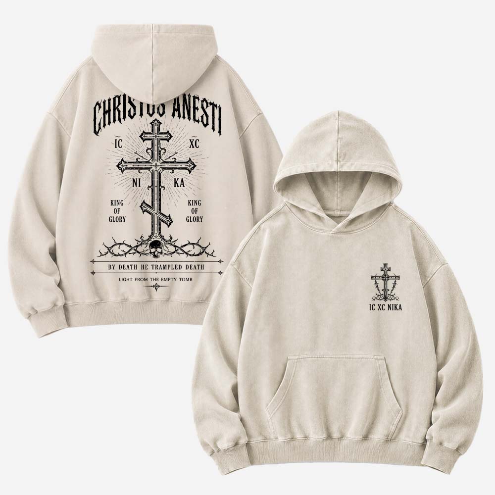 Victory Emblem Vintage Washed Hoodie
