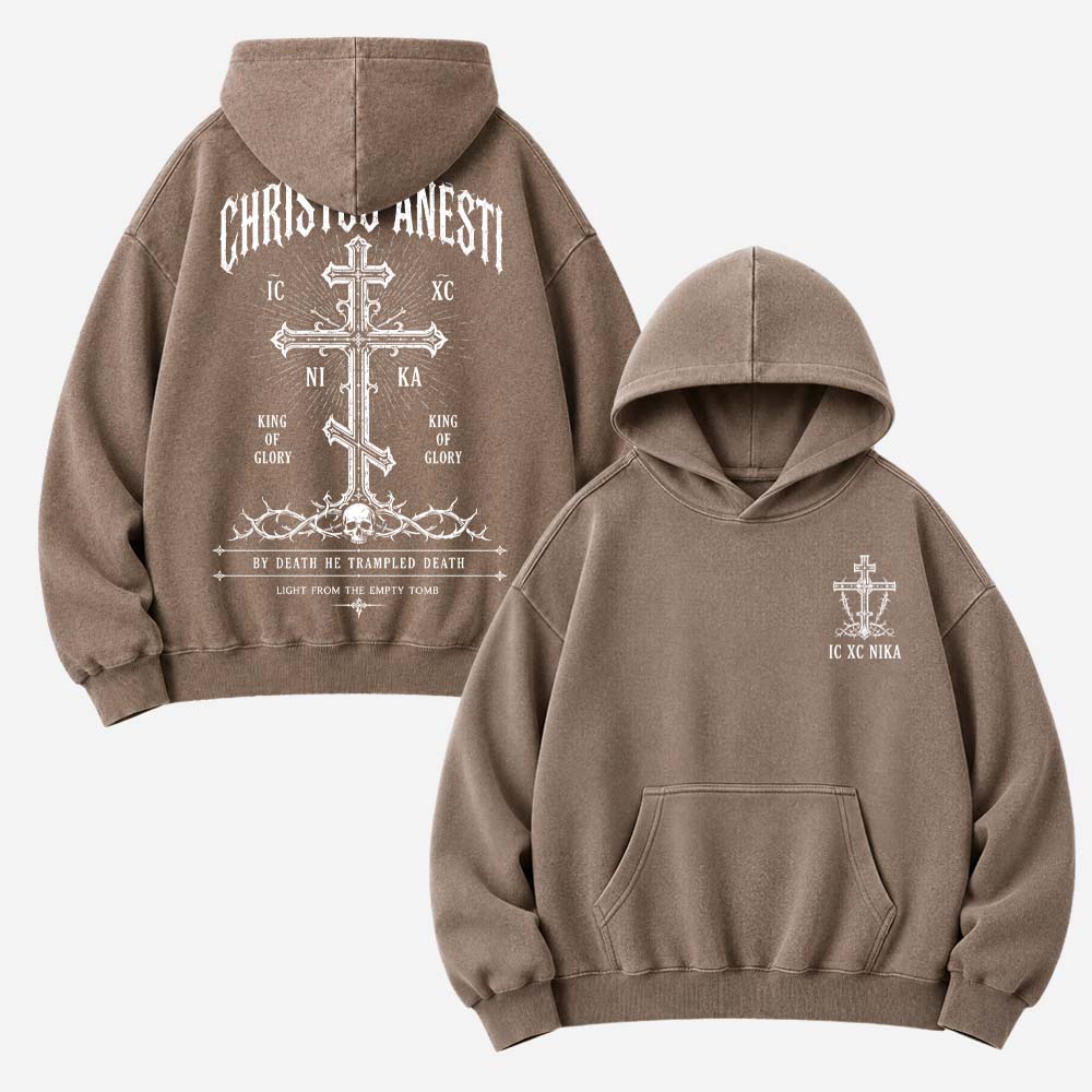 Victory Emblem Vintage Washed Hoodie