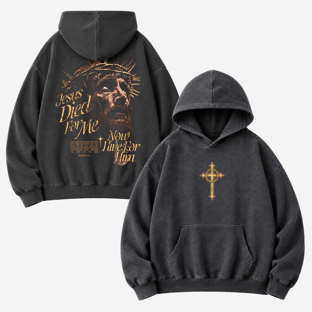 Live For Him Vintage Washed Hoodie