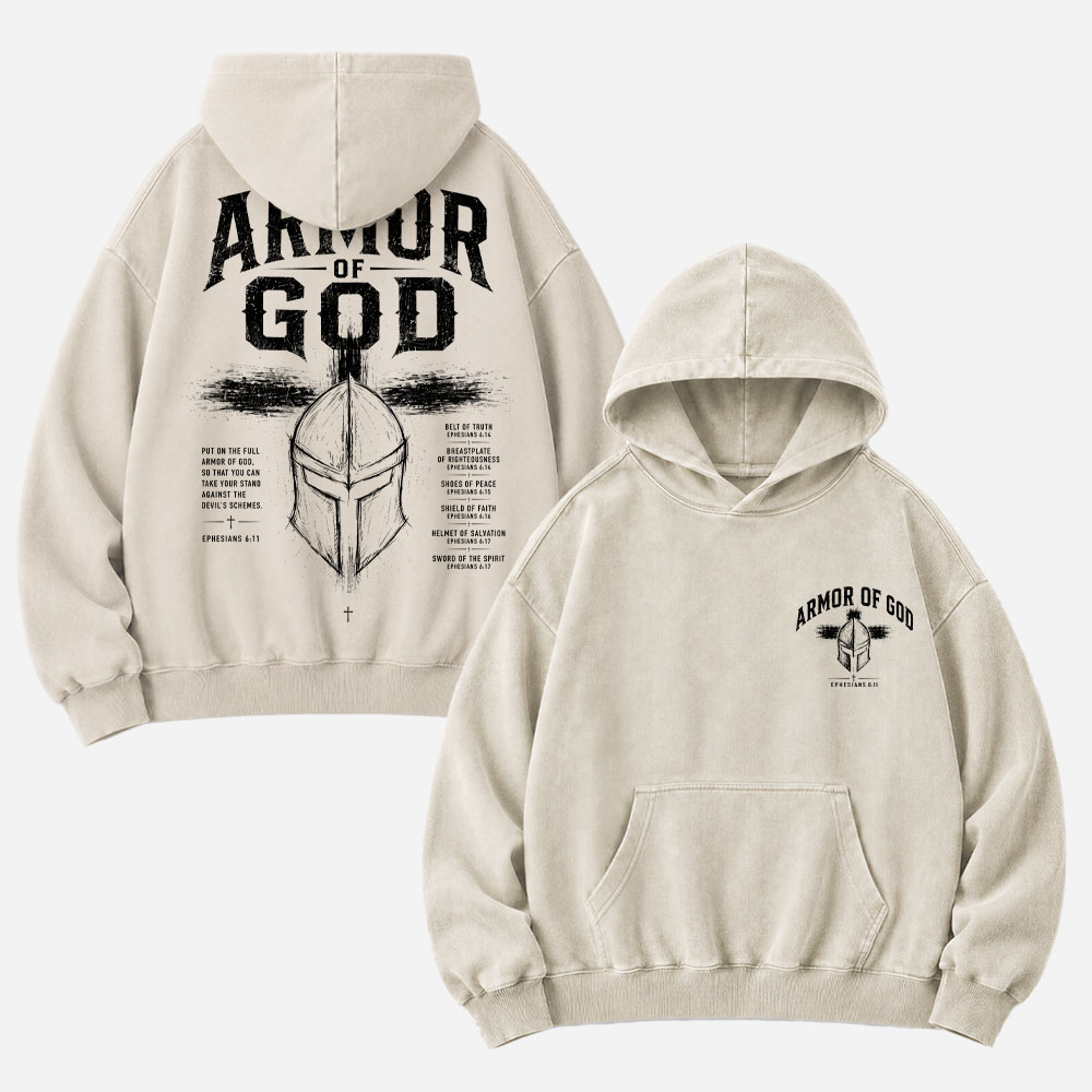 Shield Helmet Washed Hoodie