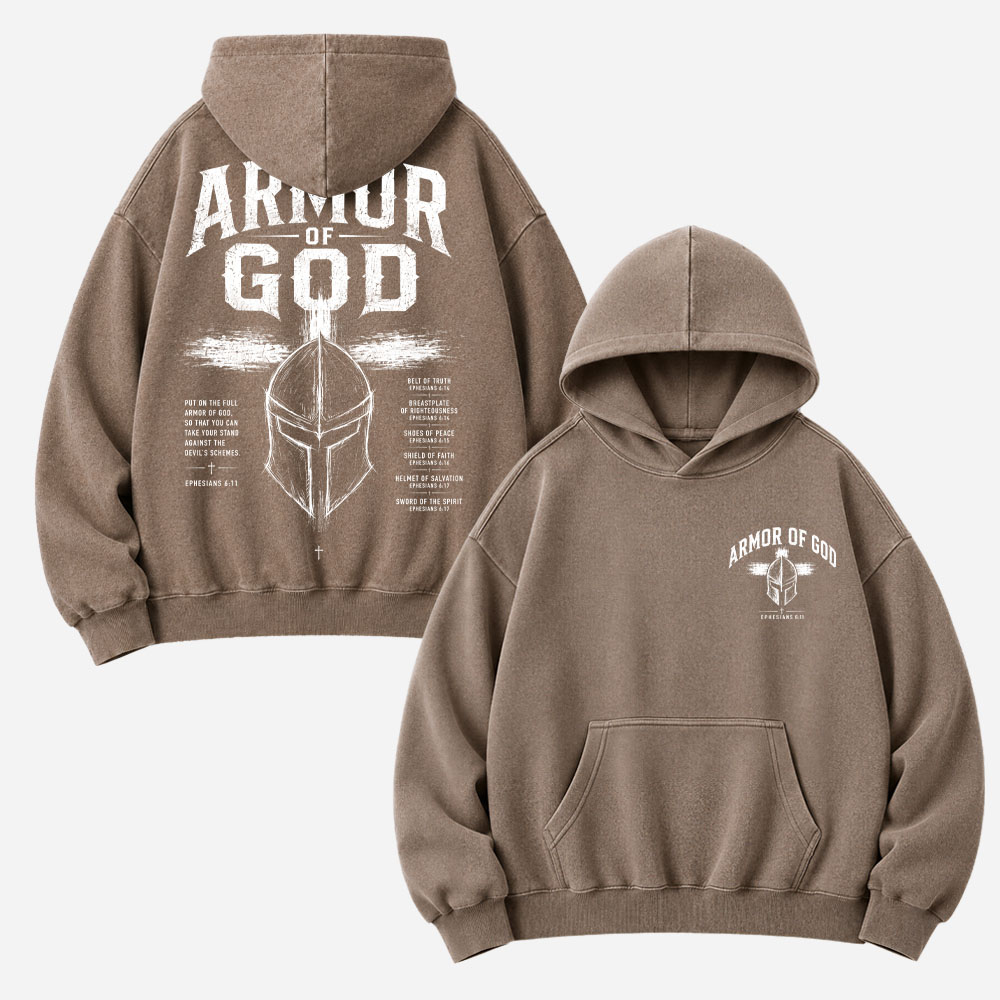 Shield Helmet Washed Hoodie