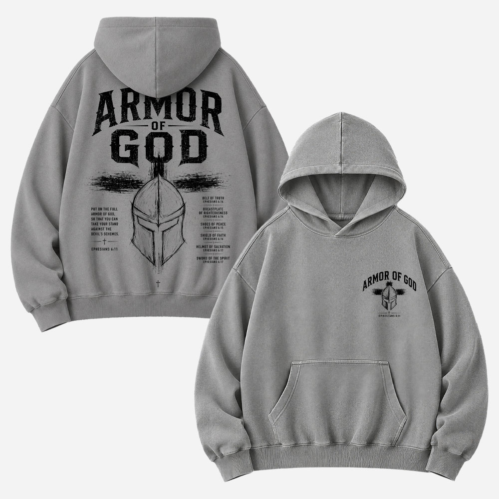 Shield Helmet Washed Hoodie