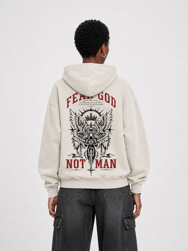 Reverence Eye Wing Washed Hoodie