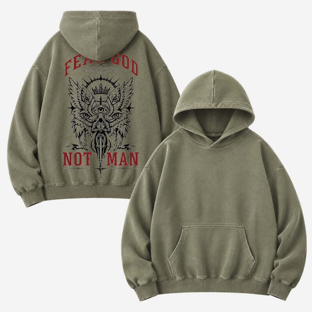 Reverence Eye Wing Washed Hoodie