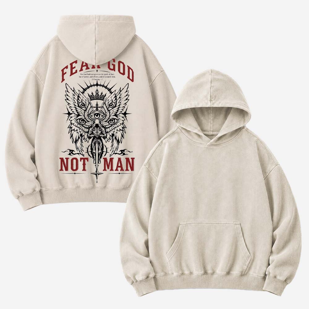 Reverence Eye Wing Washed Hoodie