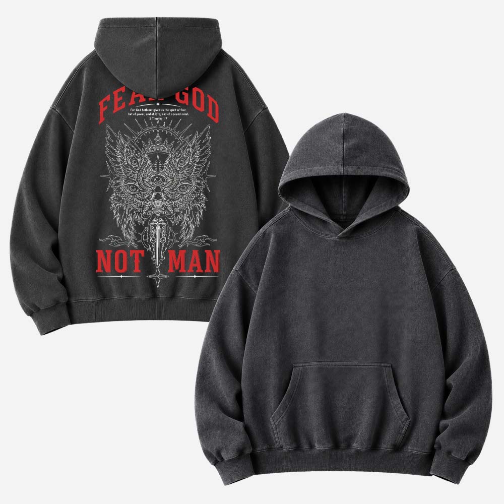 Reverence Eye Wing Washed Hoodie