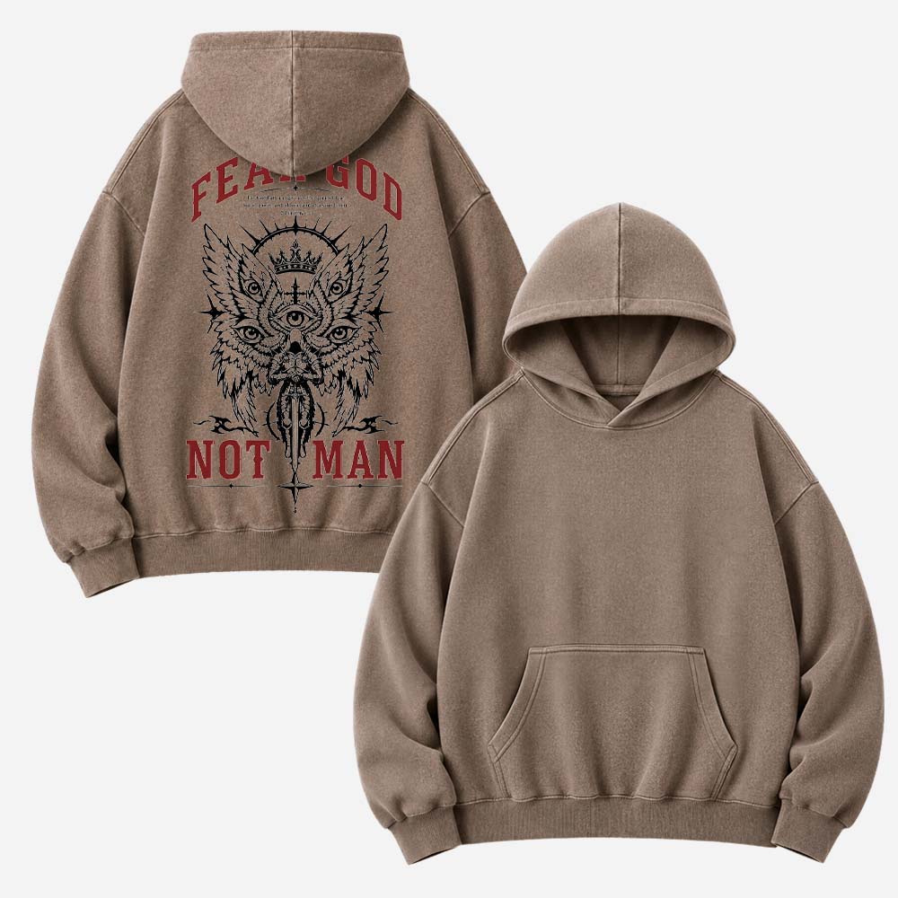 Reverence Eye Wing Washed Hoodie