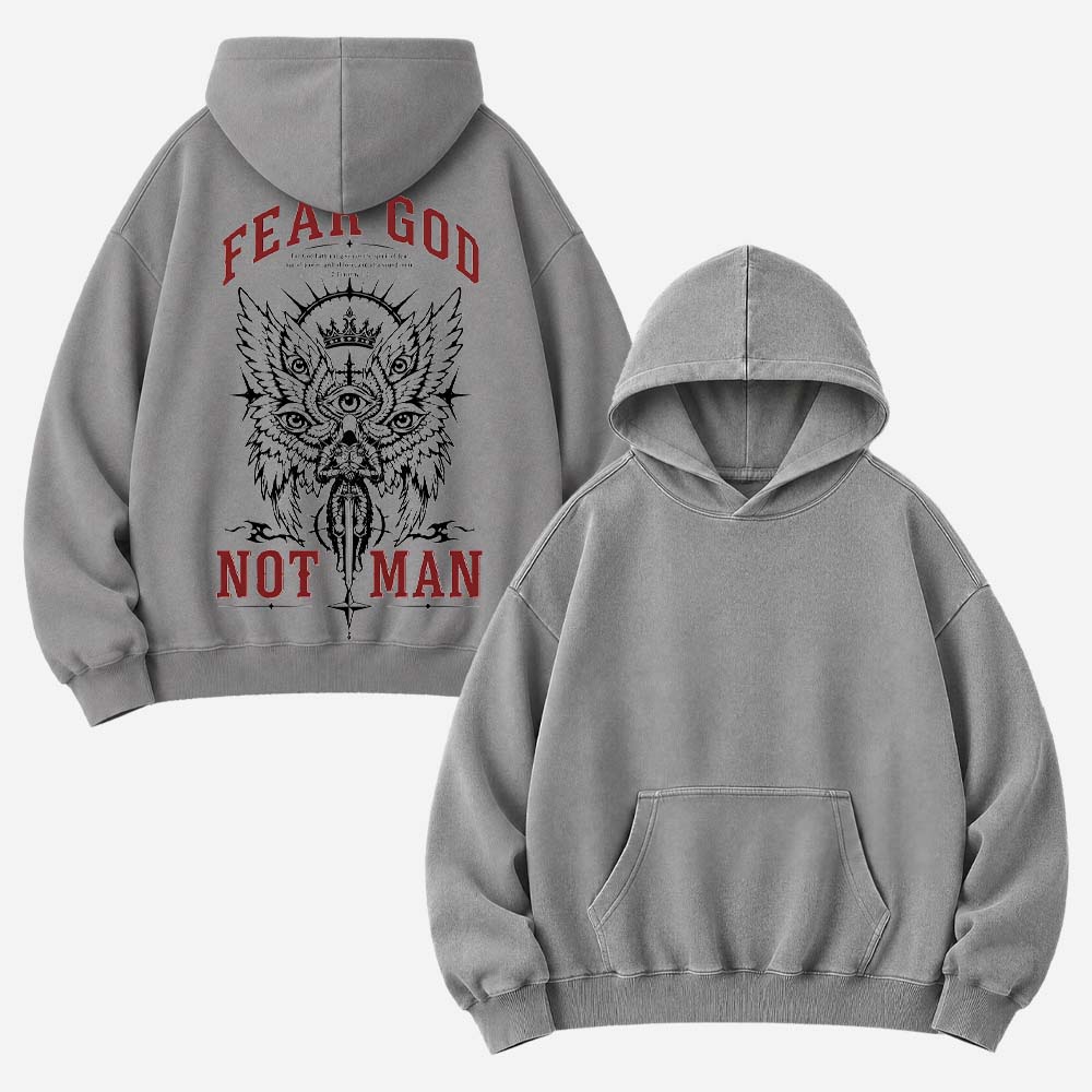 Reverence Eye Wing Washed Hoodie