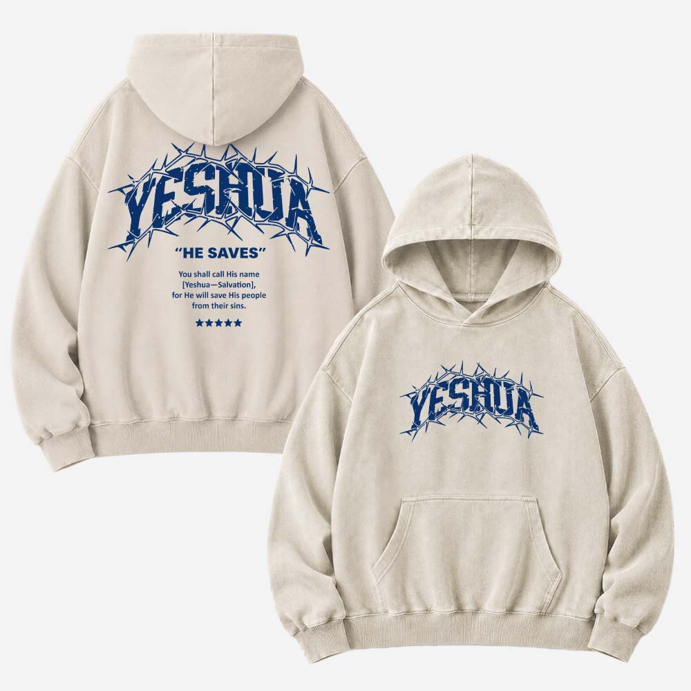 Thorned Lettermark Vintage Washed Hoodie