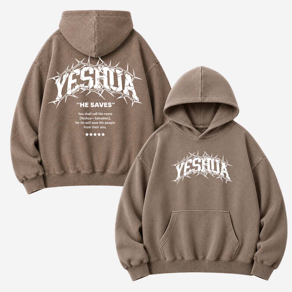 Thorned Lettermark Vintage Washed Hoodie
