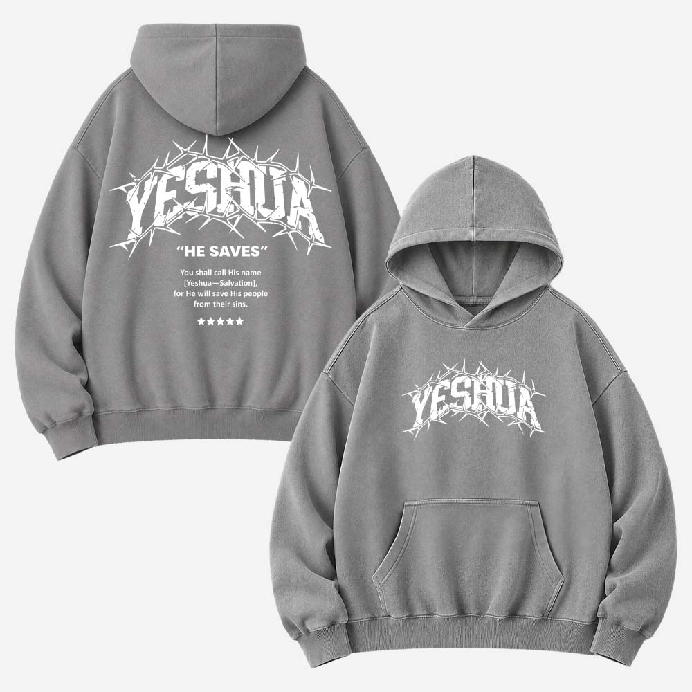 Thorned Lettermark Vintage Washed Hoodie