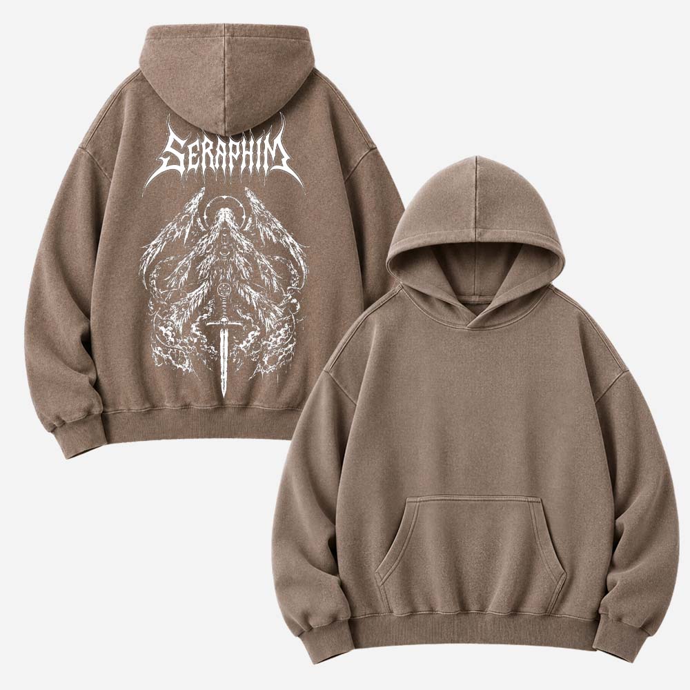 Winged Blade Vintage Washed Hoodie