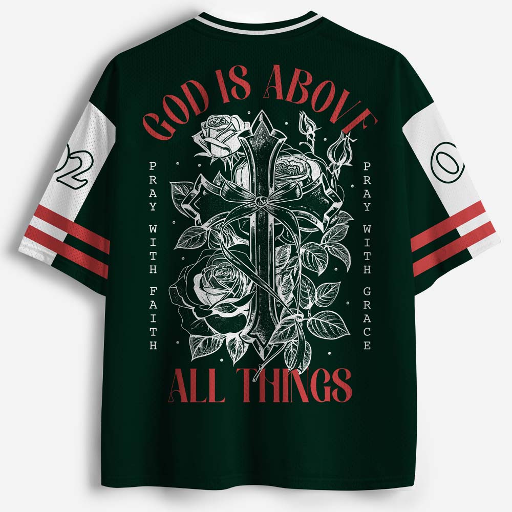 Sovereign Grace Blade Floral Graphic Mesh Jersey