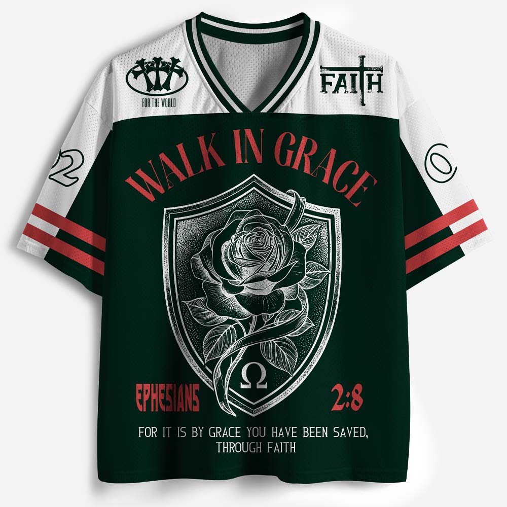 Sovereign Grace Blade Floral Graphic Mesh Jersey
