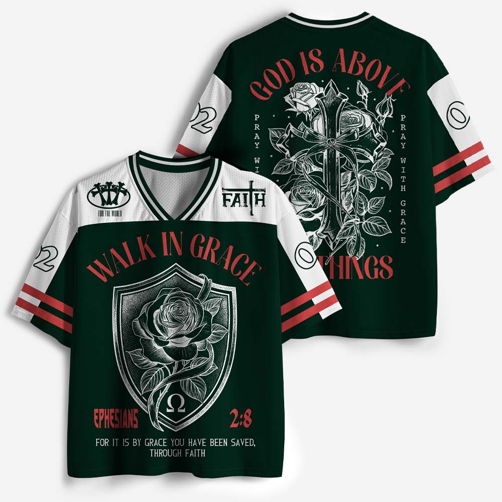 Sovereign Grace Blade Floral Graphic Mesh Jersey
