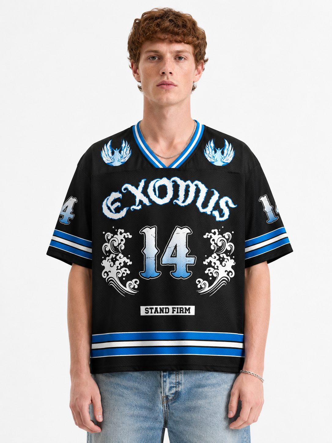 Parted Waters Graphic Mesh Jersey