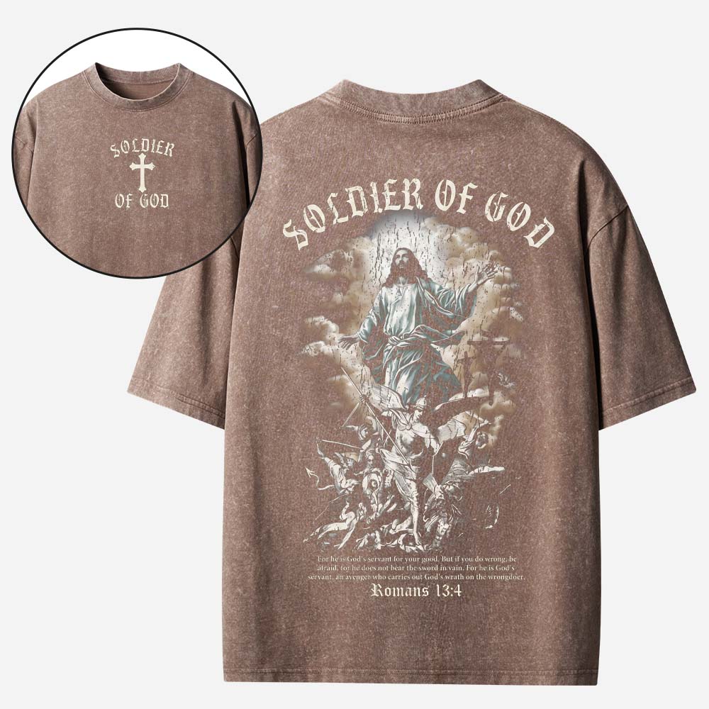 Battle Soldier Vintage Washed T-Shirt