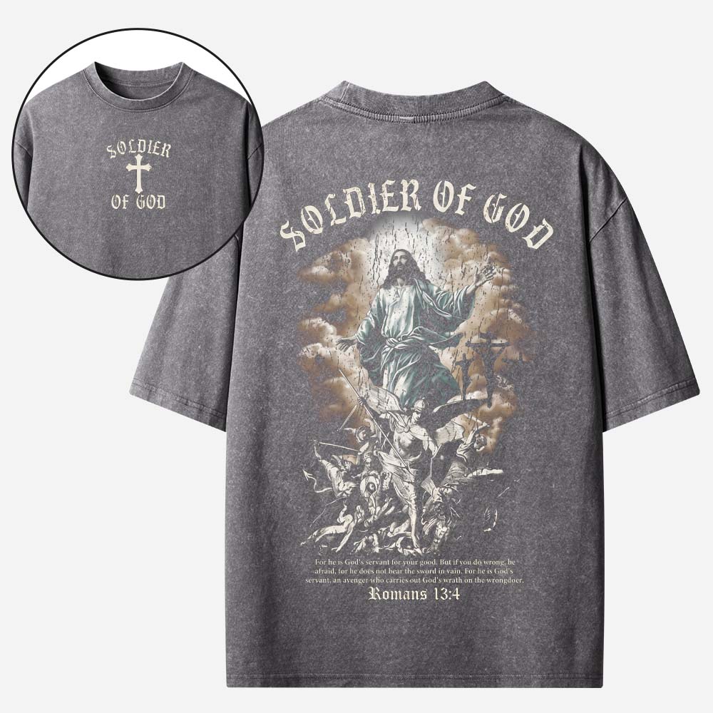 Battle Soldier Vintage Washed T-Shirt