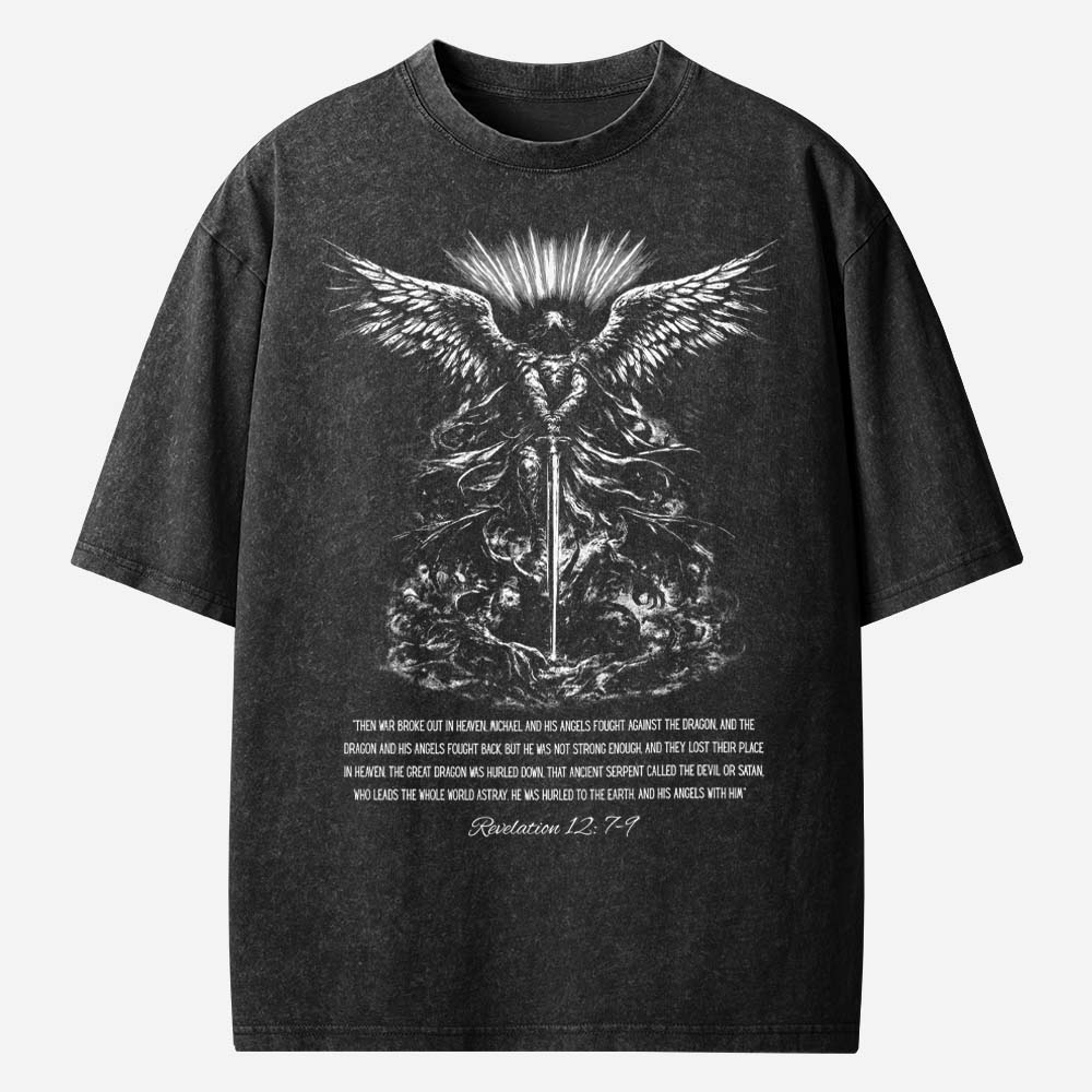 Angel Graphic Vintage Washed T-Shirt