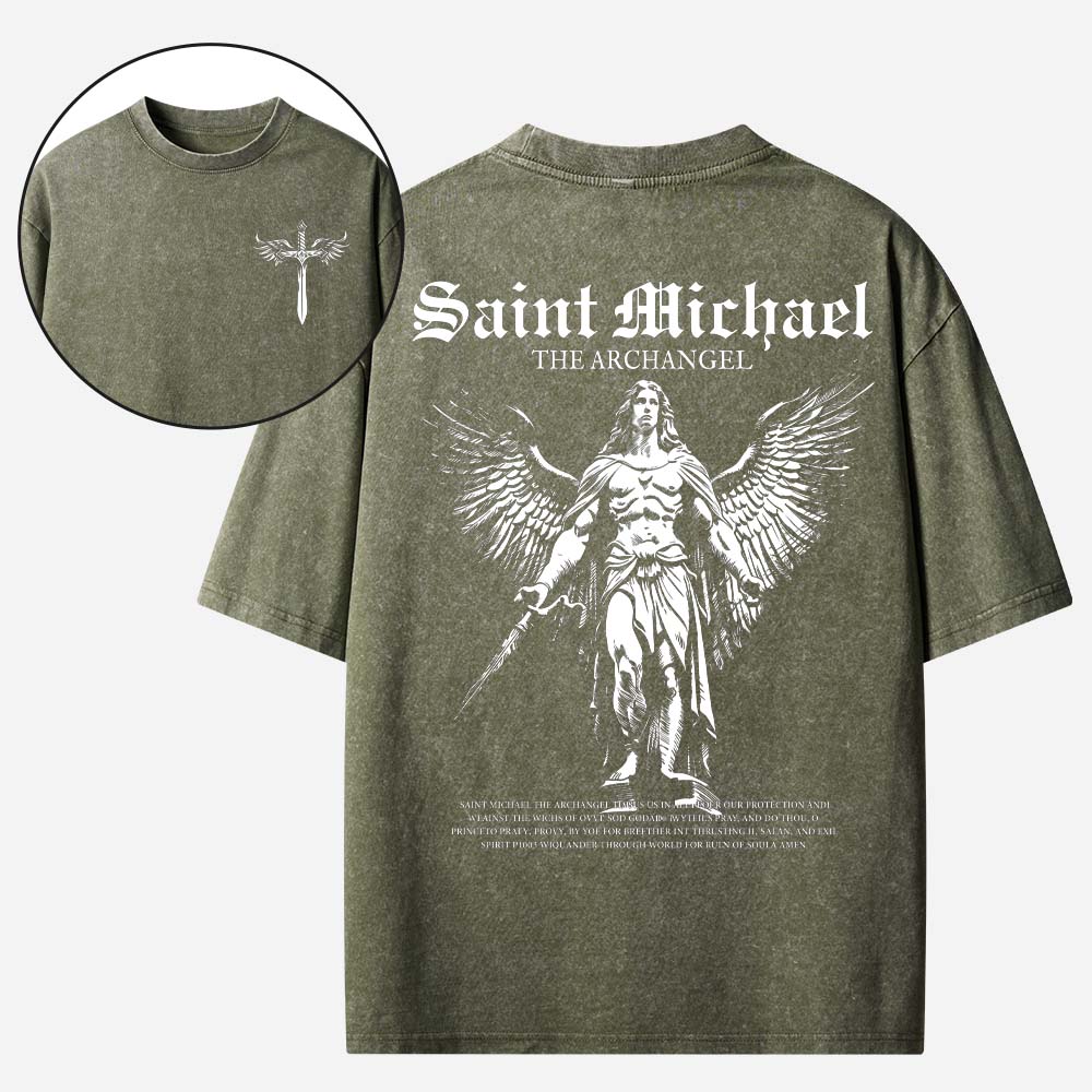 Angel Graphic Vintage Washed T-Shirt