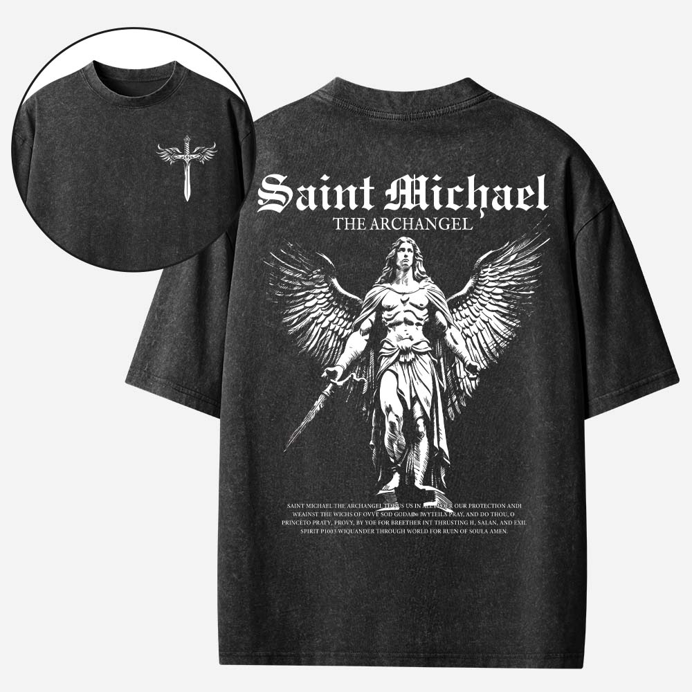 Angel Graphic Vintage Washed T-Shirt