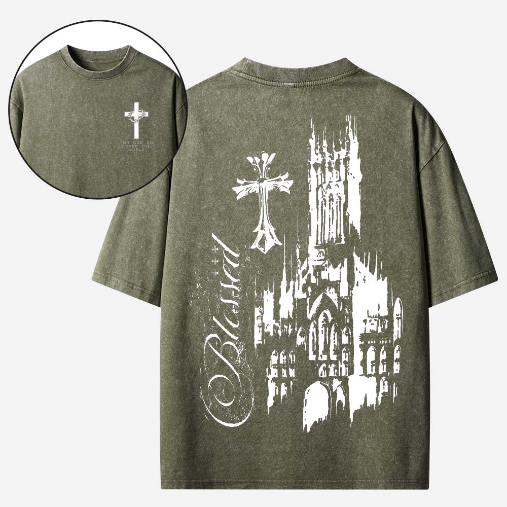 Gothic Cathedral Vintage Washed T-Shirt
