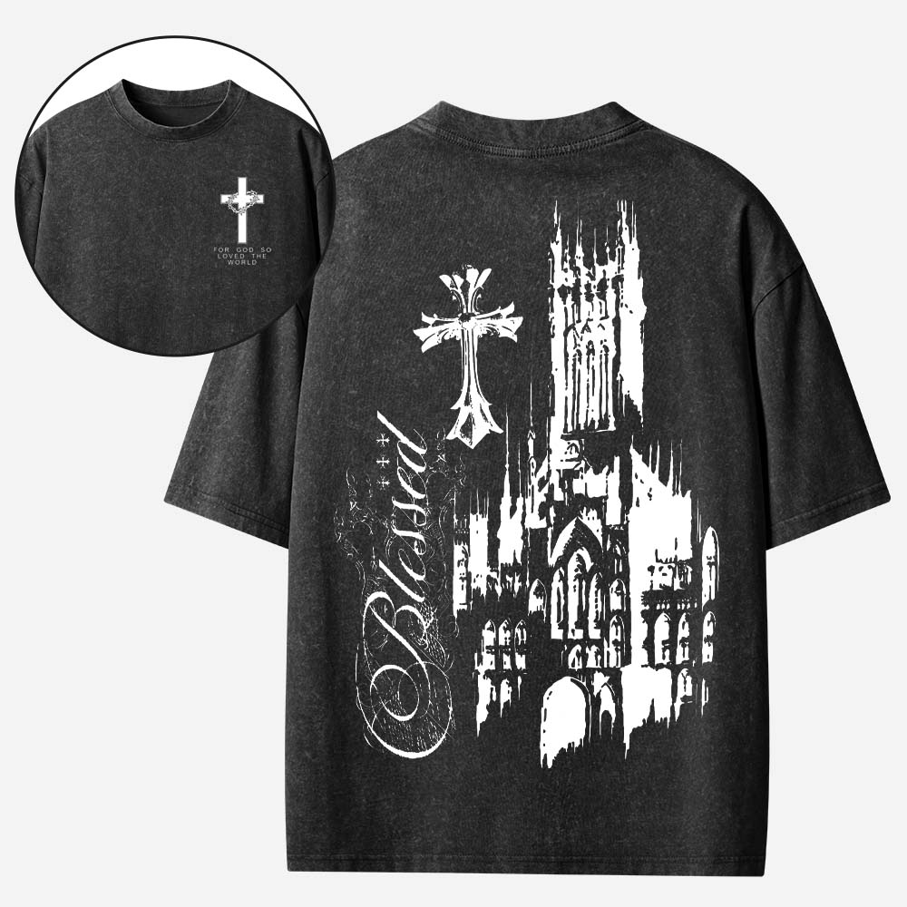 Gothic Cathedral Vintage Washed T-Shirt