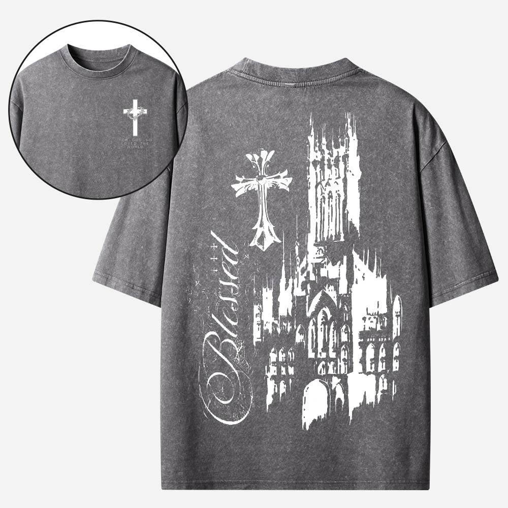 Gothic Cathedral Vintage Washed T-Shirt