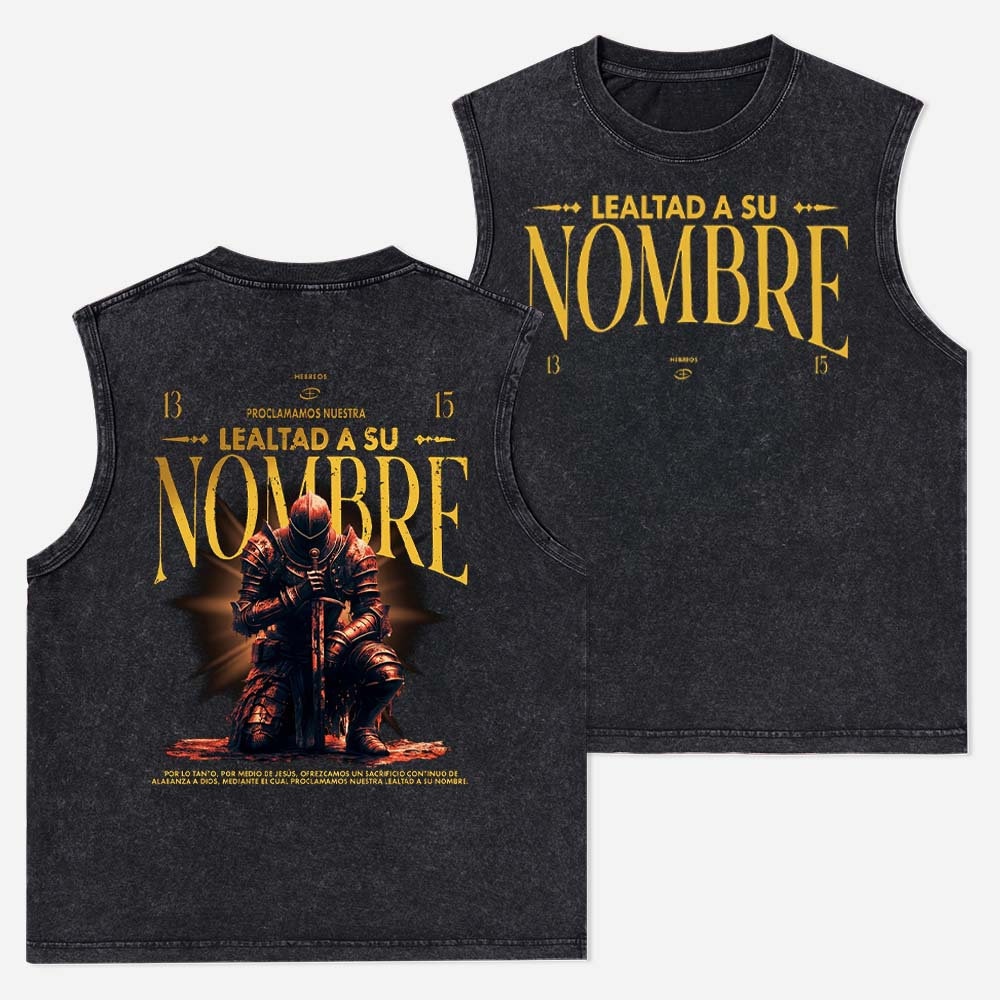 Loyalty Knight Vintage Washed Tank Top