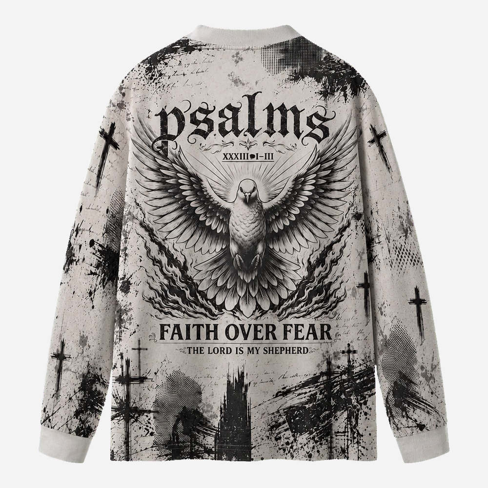 Dove Graphic Eco Oversized Long-Sleeve Graphic Tees · GRS Certified