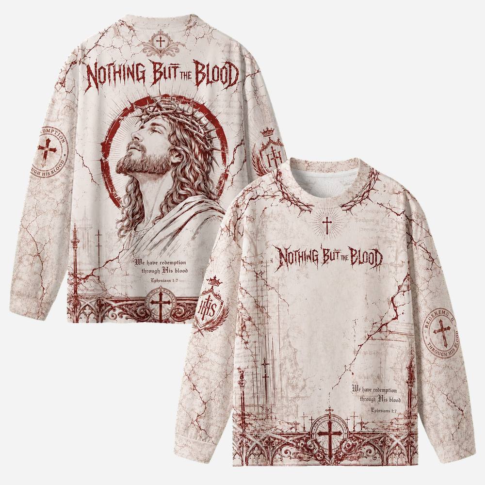 Thorn Blood Eco Oversized Long-Sleeve Graphic Tees · GRS Certified