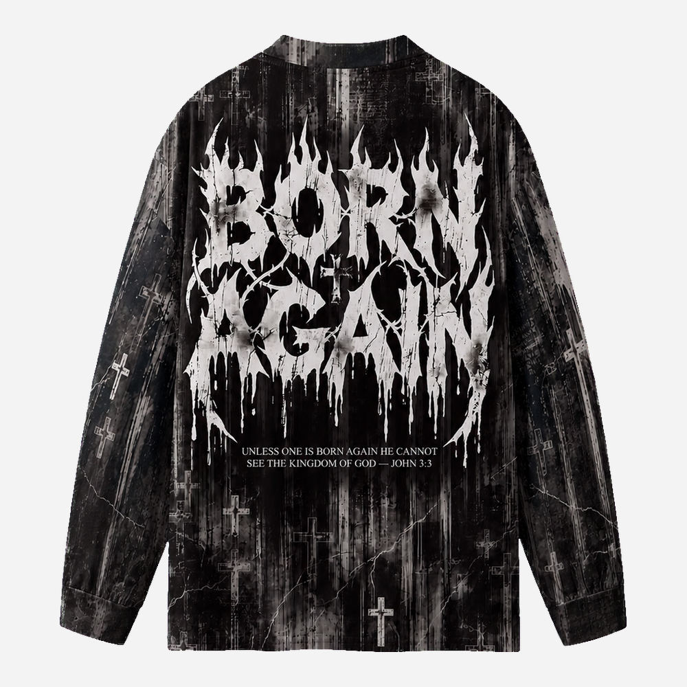 Wrath Eco Oversized Long-Sleeve Graphic Tees · GRS Certified