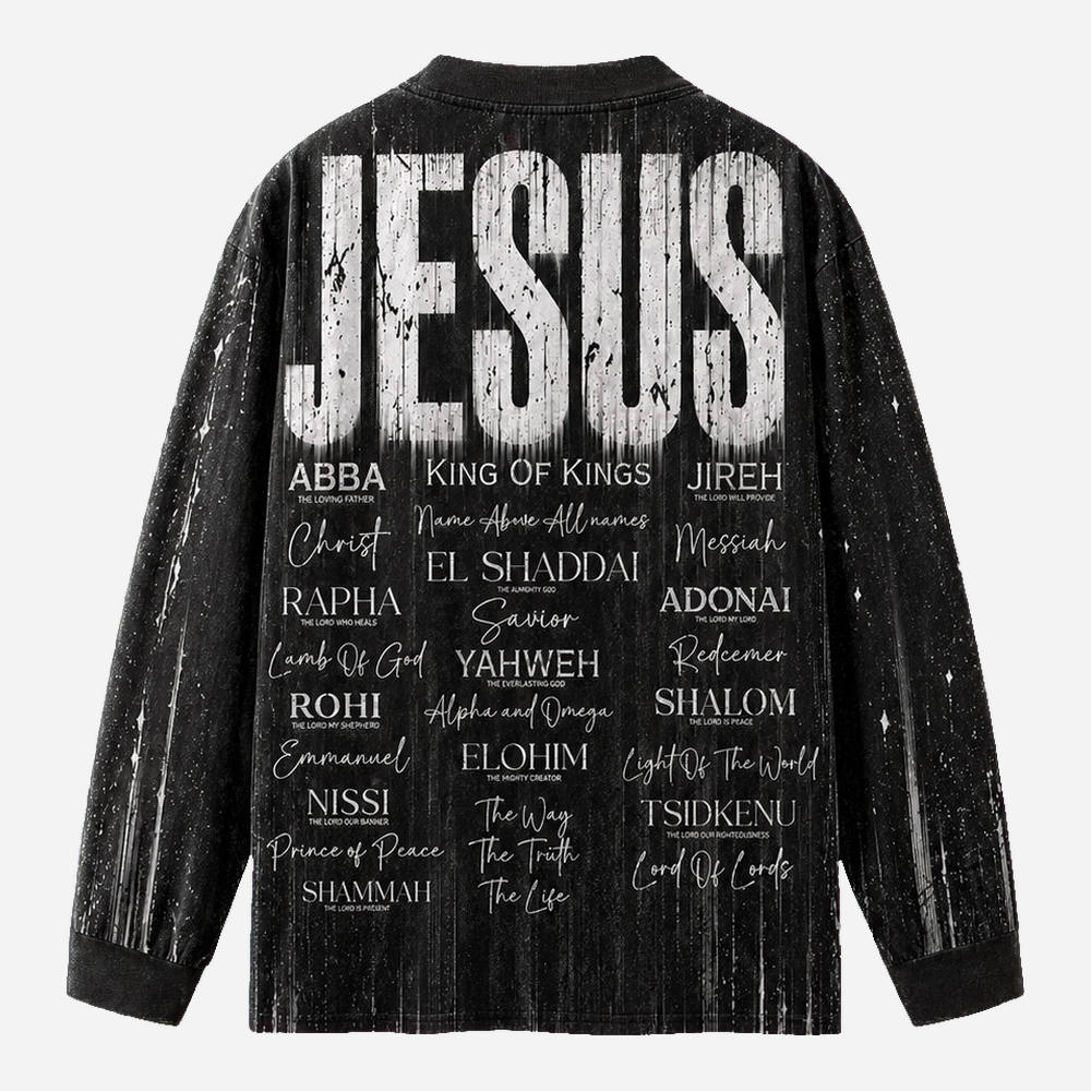 Crown Statement Eco Oversized Long-Sleeve Graphic Tees · GRS Certified