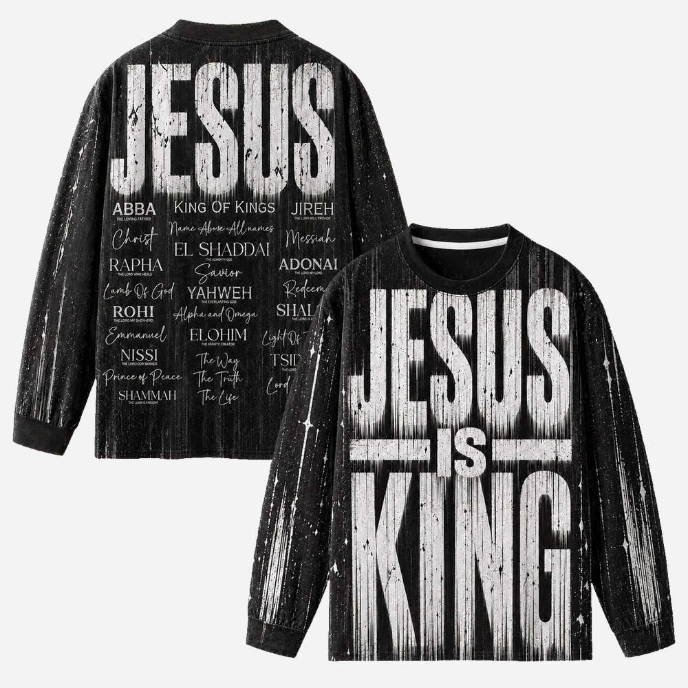 Crown Statement Eco Oversized Long-Sleeve Graphic Tees · GRS Certified