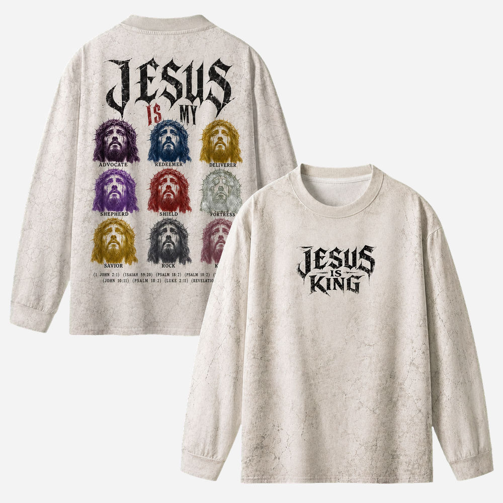 Identity Portrait Eco Oversized Long-Sleeve Graphic Tees · GRS Certified