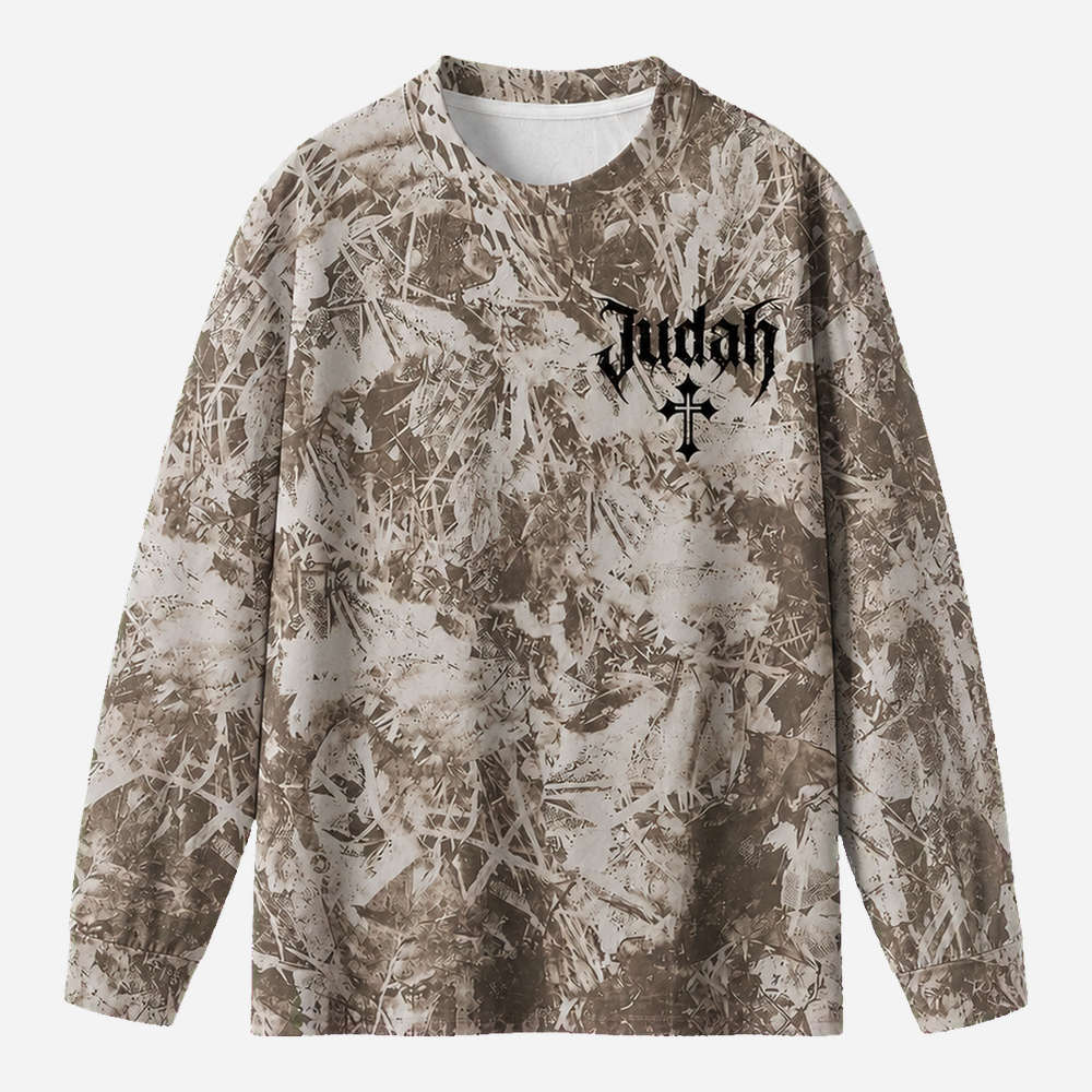 Chained Lion Eco Oversized Long-Sleeve Graphic Tees · GRS Certified
