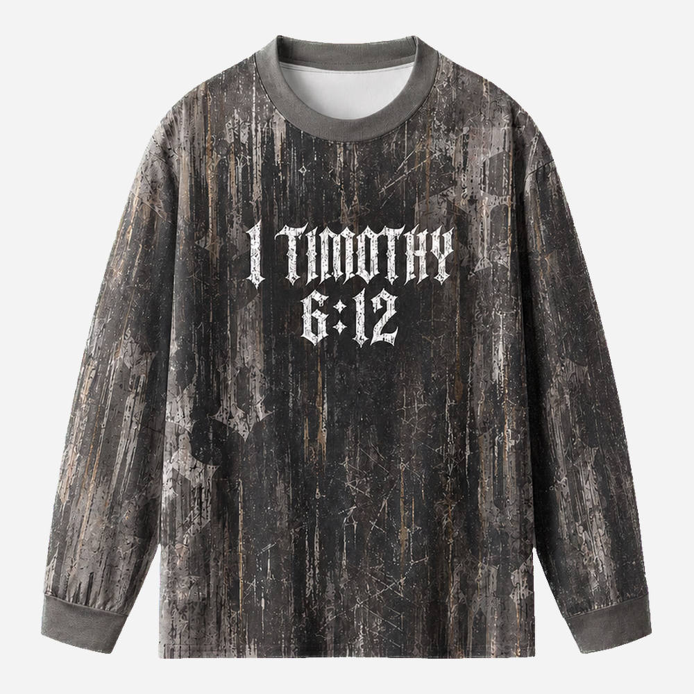 Good Fight Eco Oversized Long-Sleeve Graphic Tees · GRS Certified