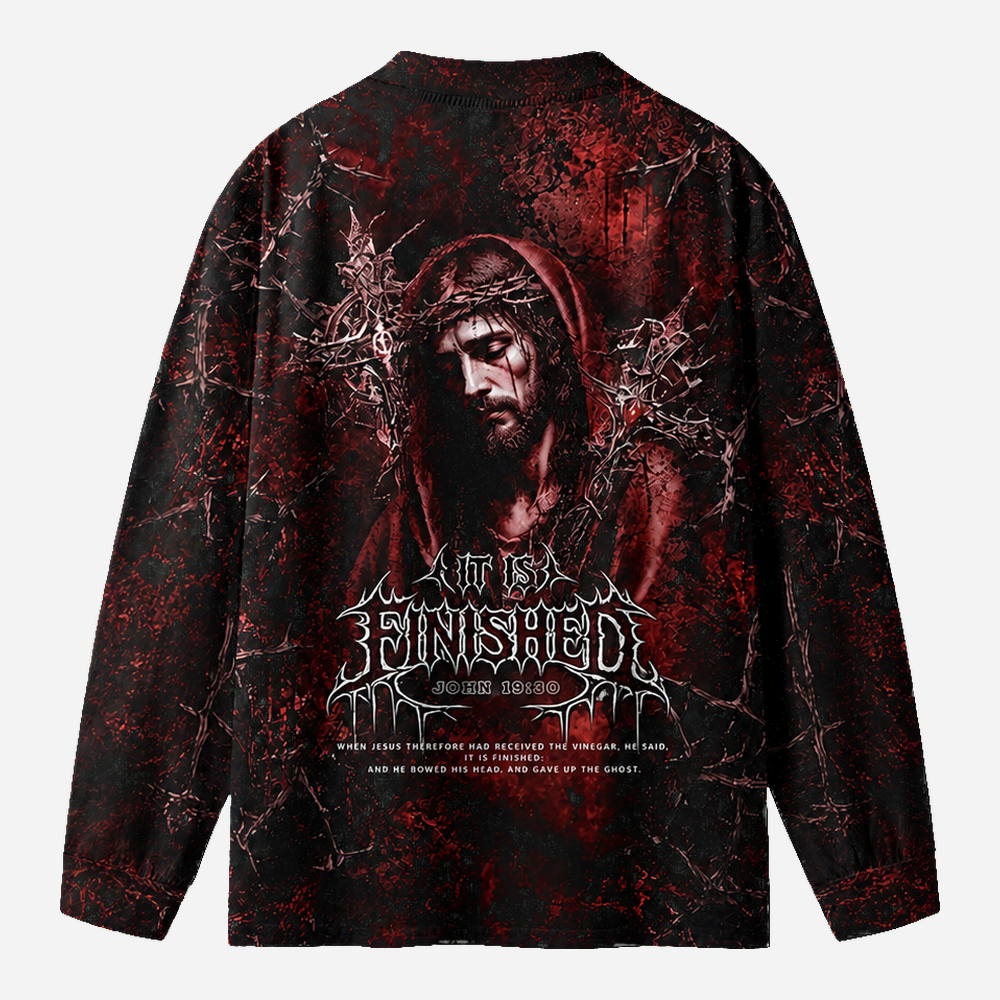 Finished Redemption Eco Oversized Long-Sleeve Graphic Tees · GRS Certified