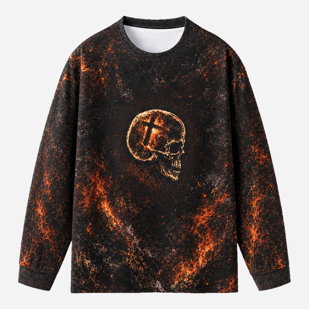 Sacred Mind Eco Oversized Long-Sleeve Graphic Tees · GRS Certified