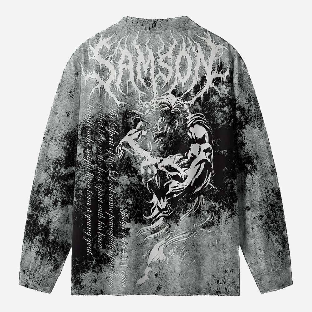 Strength Eco Oversized Long-Sleeve Graphic Tees · GRS Certified
